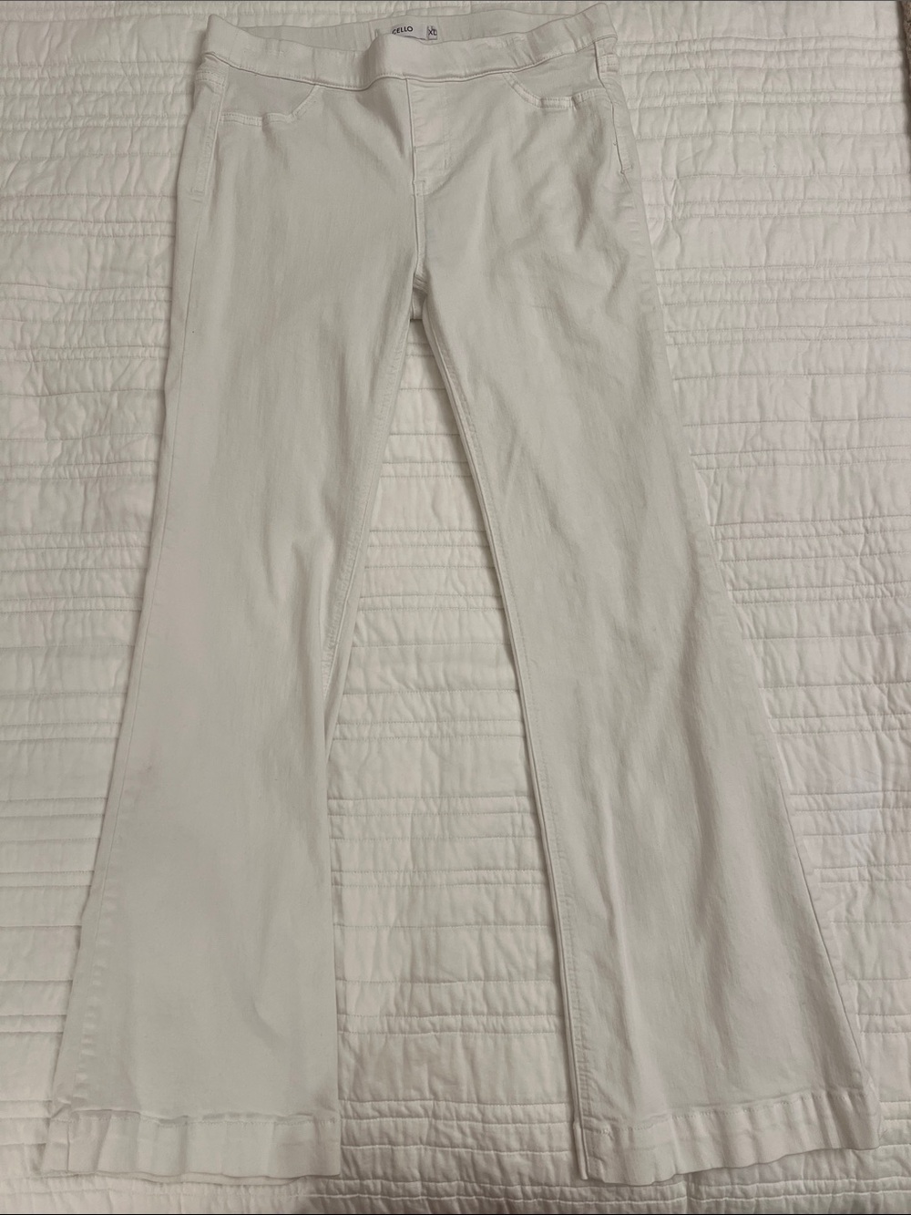 Cello White Women’s Flared Jeans - Cello Brans 30 inch in seam